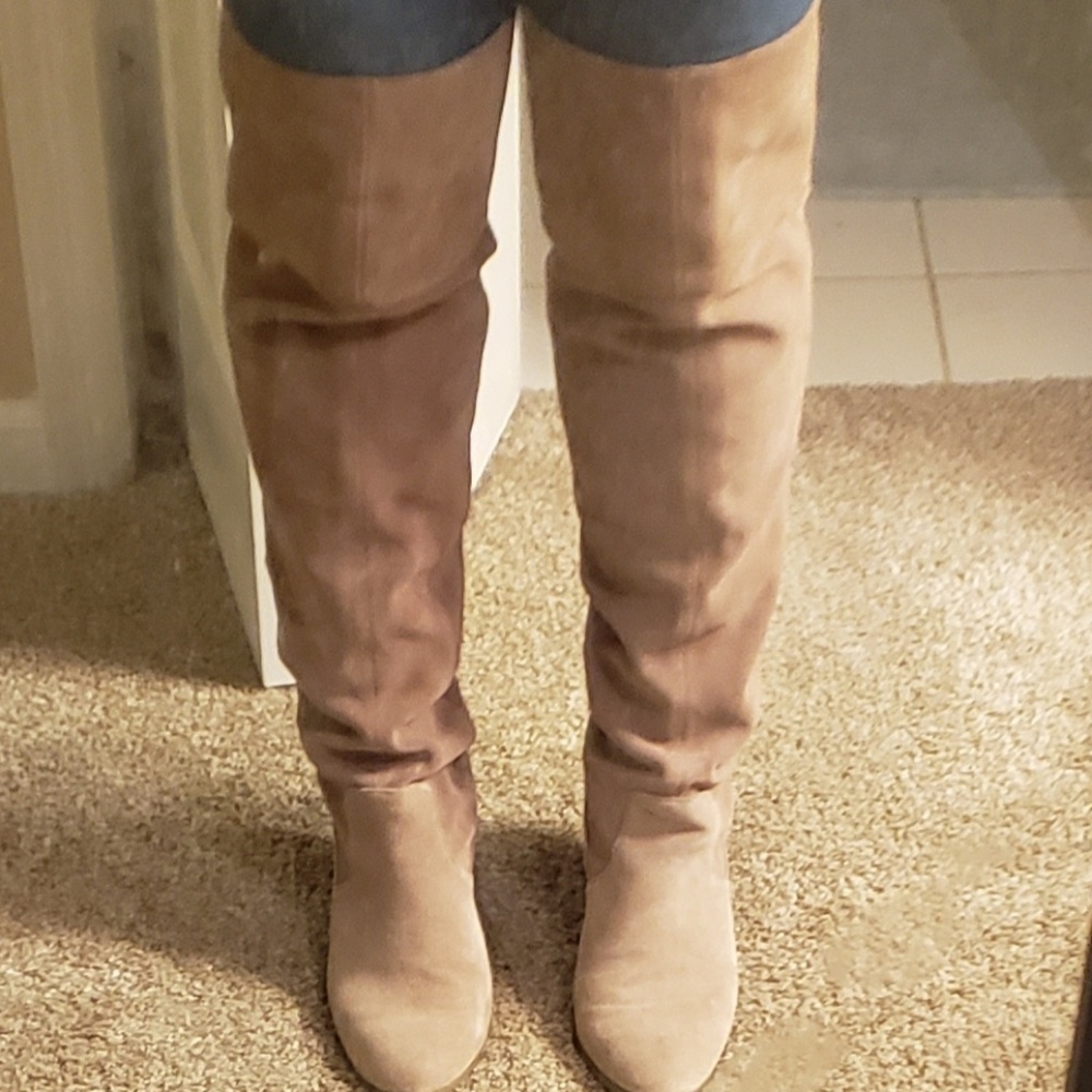 Jessica Simpson over the knee suede boots